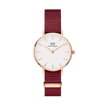 Daniel Wellington Roselyn 3A Petite White Dial Red NATO Strap Watch For Women - DW00100293