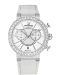 Swarovski Citra Sphere Chronograph White Dial White Leather Strap Watch for Women - 5027127