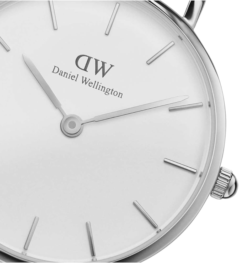 Daniel Wellington Classic Petite Reading White Dial Black Leather Strap Watch For Women - DW00100185