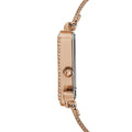 Guess Fame Diamonds Rose Gold Dial Rose Gold Mesh Bracelet Watch for Women - GW0508L3