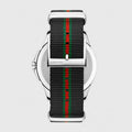 Gucci G Timeless Analog Quartz Black Dial Black NATO Strap Watch For Men - YA126321