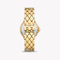 Michael Kors Camile Analog White Dial Gold Steel Strap Watch for Women - MK4801