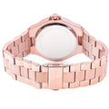 Michael Kors Lennox Three-Hand Black Dial Rose Gold Steel Strap Watch For Women - MK7233