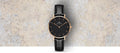 Daniel Wellington Classic Petite Reading Black Dial Black Leather Strap Watch For Women - DW00100167