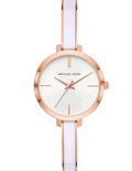 Michael Kors Jaryn Analog White Dial Two Tone Steel Strap Watch For Women - MK4342