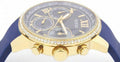 Guess Sunrise Blue Dial with Diamonds Blue Rubber Strap Watch For Women - W0616L2