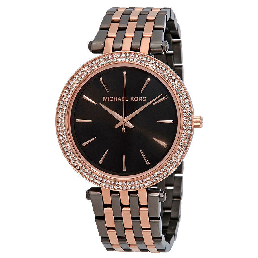 Michael Kors Darci Analog Quartz Grey Dial Two Tone Steel Strap Watch For Women - MK3584