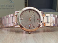 Burberry The City Rose Gold Dial Rose Gold Steel Strap Watch for Women - BU9034