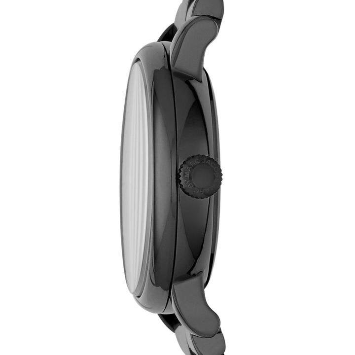 Marc Jacobs Baker Black Dial Black Steel Strap Watch for Women - MBM3425