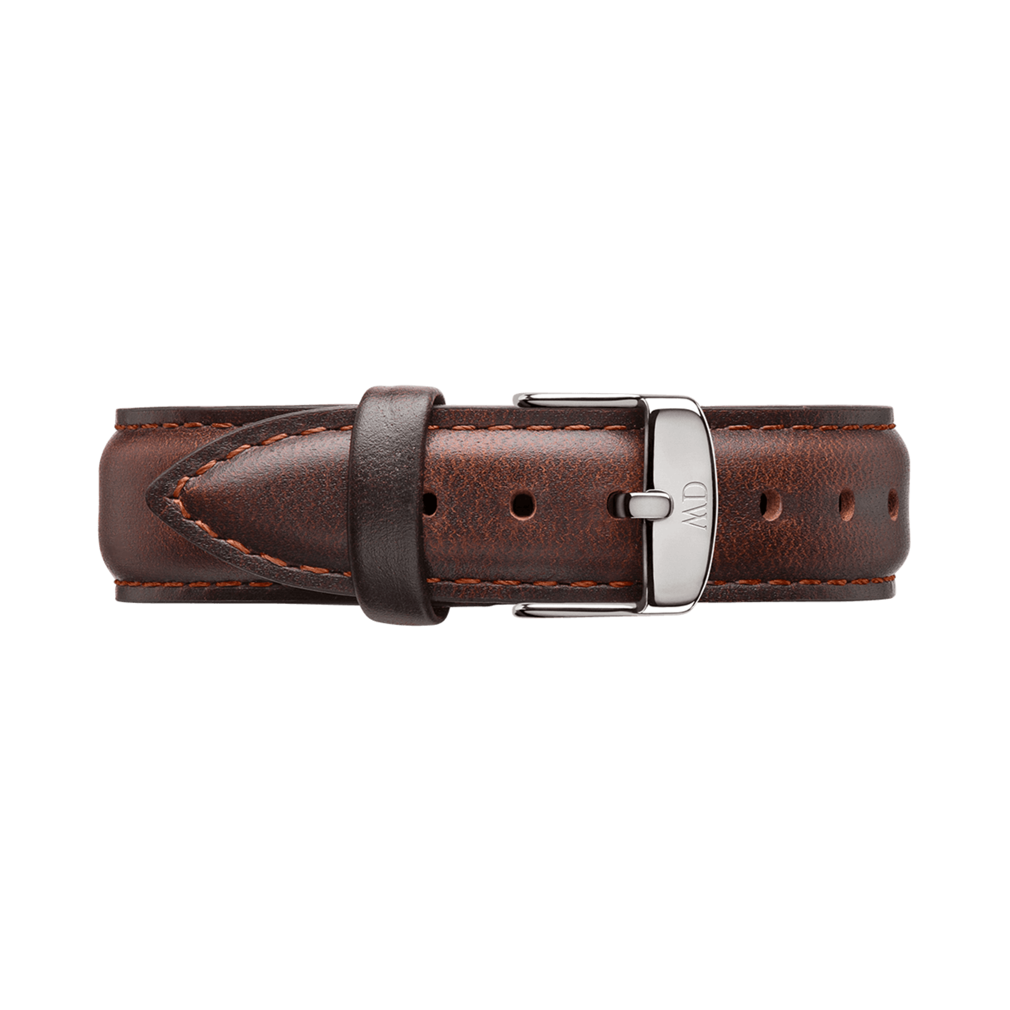 Daniel Wellington Classic Bristol White Dial Brown Leather Strap Watch For Women - DW00100056