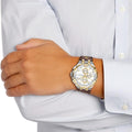 Maurice Lacroix Aikon Chronograph White Dial Brown Leather Strap Watch For Men - AI1018-PVY11-132-1
