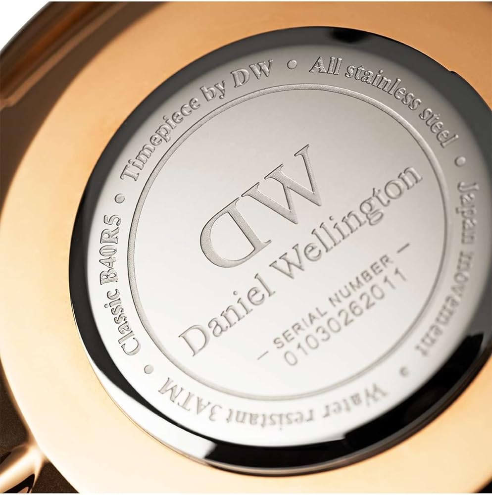 Daniel Wellington Bristol Black Dial Brown Leather Strap Watch For Men - DW00100125