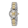 Gucci G Timeless Quartz Diamonds Silver Dial Two Tone Steel Strap Watch For Women - YA1265016
