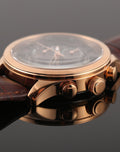 Guess Analog Chronograph Brown Dial Brown Leather Strap Watch For Men - W14052G2