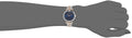 Emporio Armani Gianni T Bar Crystal Blue Dial Two Tone Steel Strap Watch For Women - AR11092