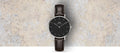 Daniel Wellington Classic Petite York Black Dial Brown Leather Strap Watch For Women - DW00100182