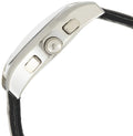 Emporio Armani Valente Chronograph Black Dial Black Leather Strap Watch For Men - AR1633