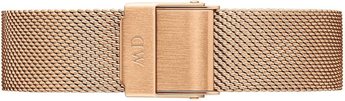 Daniel Wellington Petite Melrose White Dial Rose Gold Mesh Strap Watch For Women - DW00100305