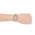 Michael Kors Mini Slim Runway Silver Dial Silver Steel Strap Watch for Women - MK3514