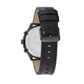 Tommy Hilfiger Asher Chronograph Black Dial Black Leather Strap Watch For Men - 1791854
