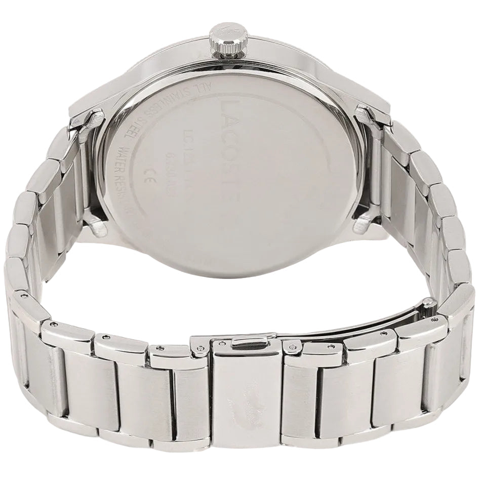 Lacoste Continental Blue Dial Silver Steel Strap Watch for Men - 2011022