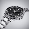Tissot Seastar 1000 Black Dial Silver Steel Strap Watch For Men - T120.410.11.051.00