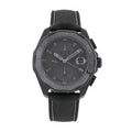 Tag Heuer Aquaracer Automatic Chronograph Special Edition Titanium Grey Dial Black Leather Strap Watch for Men - CAY218B.FC6370