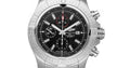 Breitling Super Avenger Chronograph 48 Black Dial Silver Steel Strap Watch for Men - A13375101B1A1