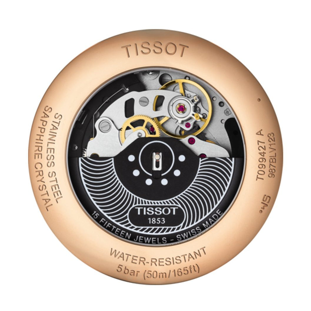 Tissot Des Tourelles Chronograph Silver Dial Brown Leather Strap Watch For Men - T099.427.36.038.00