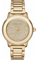 Michael Kors Kinley Gold Dial Gold Steel Strap Watch for Women - MK6209