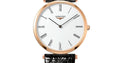 Longines La Grande Classique De Longines White Dial Black Leather Strap Watch for Women - L4.755.1.91.2