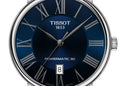 Tissot Carson Premium Powermatic 80 Blue Dial Blue Leather Strap Watch For Men - T122.407.16.043.00