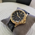 Guess Swirl Quartz Black Dial Black Silicone Strap Watch for Women - W1096L3