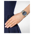 Michael Kors Lauryn Blue Dial Silver Steel Strap Watch for Women - MK3720