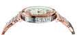 Versace V-Twist White Dial Two Tone Mesh Bracelet Watch for Women - VELS00719
