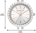 Michael Kors Darci Quartz Silver Dial Two Tone Steel Strap Watch For Women - MK4515