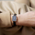 Daniel Wellington Quadro Ashfield Black Dial Black Mesh Strap Watch For Women - DW00100433