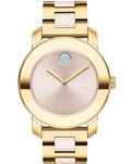 Movado Bold Beige Dial Two Tone Steel Strap Watch For Women - 3600640