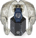 Philipp Plein The SKeleton Blue Dial Blue Silicone Strap Watch for Men - PWVBA0323