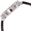 Hugo Boss Time One Chronograph Black Dial Black Leather Strap Watch for Men - 1513430