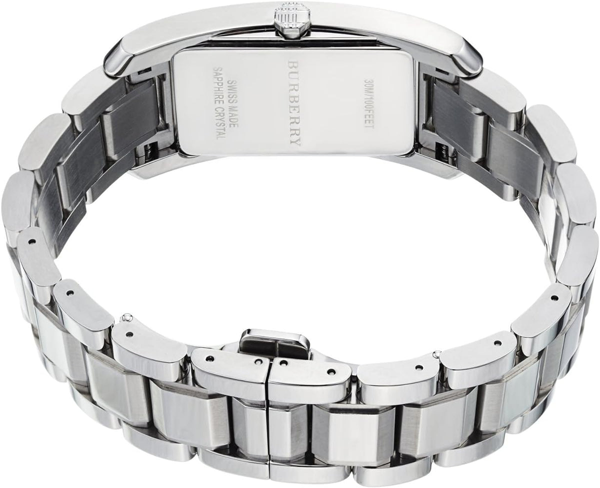 Burberry Heritage Silver Dial Silver Steel Strap Watch For Women - BU9400