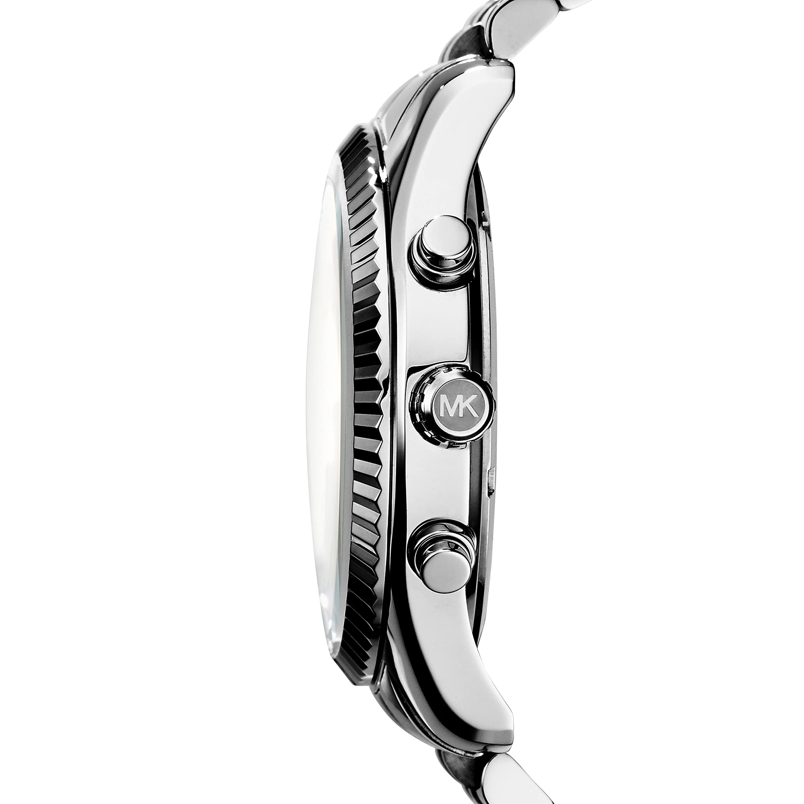 Michael Kors Lexington Silver Dial Silver Steel Strap Watch for Men - MK8405