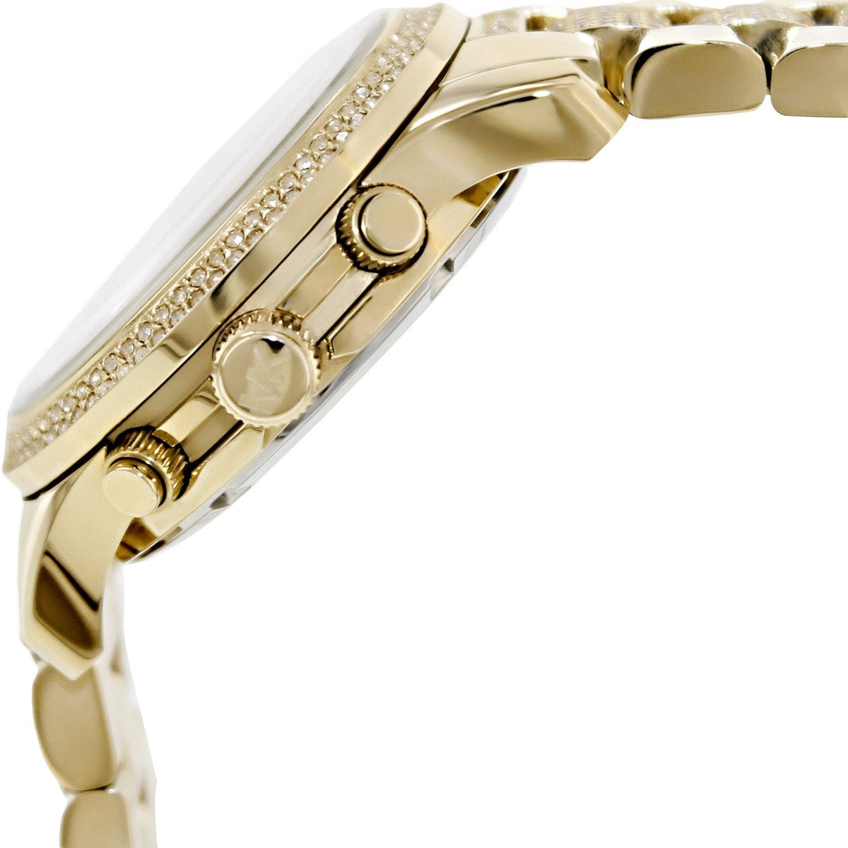 Michael Kors Runway Gold Dial Gold Steel Strap Watch for Women - MK5826