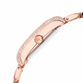 Michael Kors Emery Three-Hand Crystals Silver Dial Rose Gold Steel Strap Watch for Women - MK4641