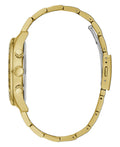Guess Analog Chronograph Gold Dial Gold Steel Strap Watch for Men - GW0329G3