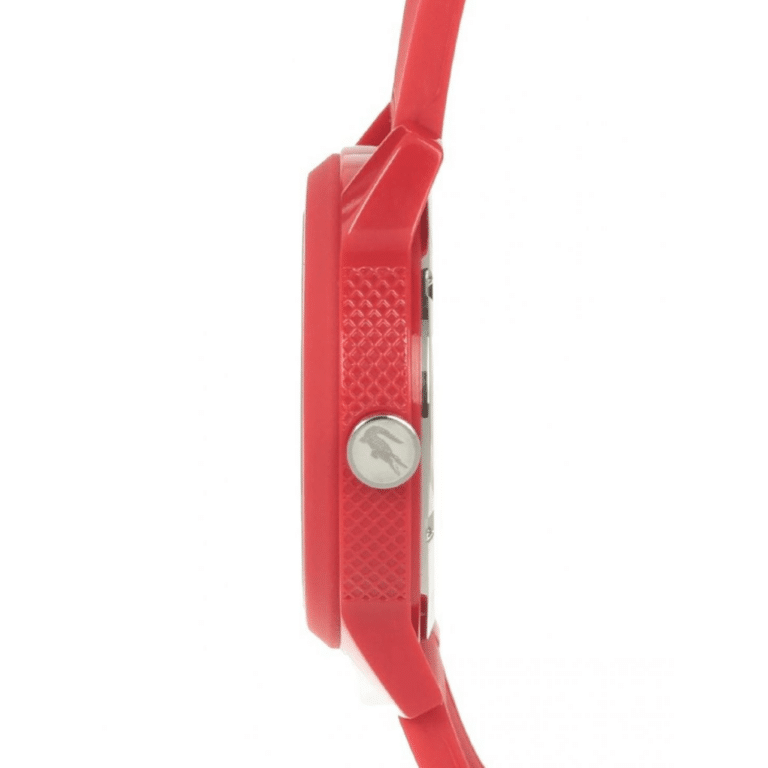 Lacoste 12.12 Red Dial Red Silicon Strap Watch for Men - 2010988