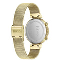 Hugo Boss Flawless White Dial Gold Mesh Bracelet Watch for Women - 1502552
