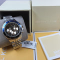 Michael Kors Bayville Chronograph Black Dial Silver Steel Strap Watch For Men - MK8749