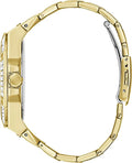 Guess Zeus Diamonds Gold Dial Gold Steel Strap Watch for Men - GW0209G2
