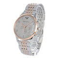 Emporio Armani Classic Silver Dial Two Tone Steel Strap Watch For Men - AR1839